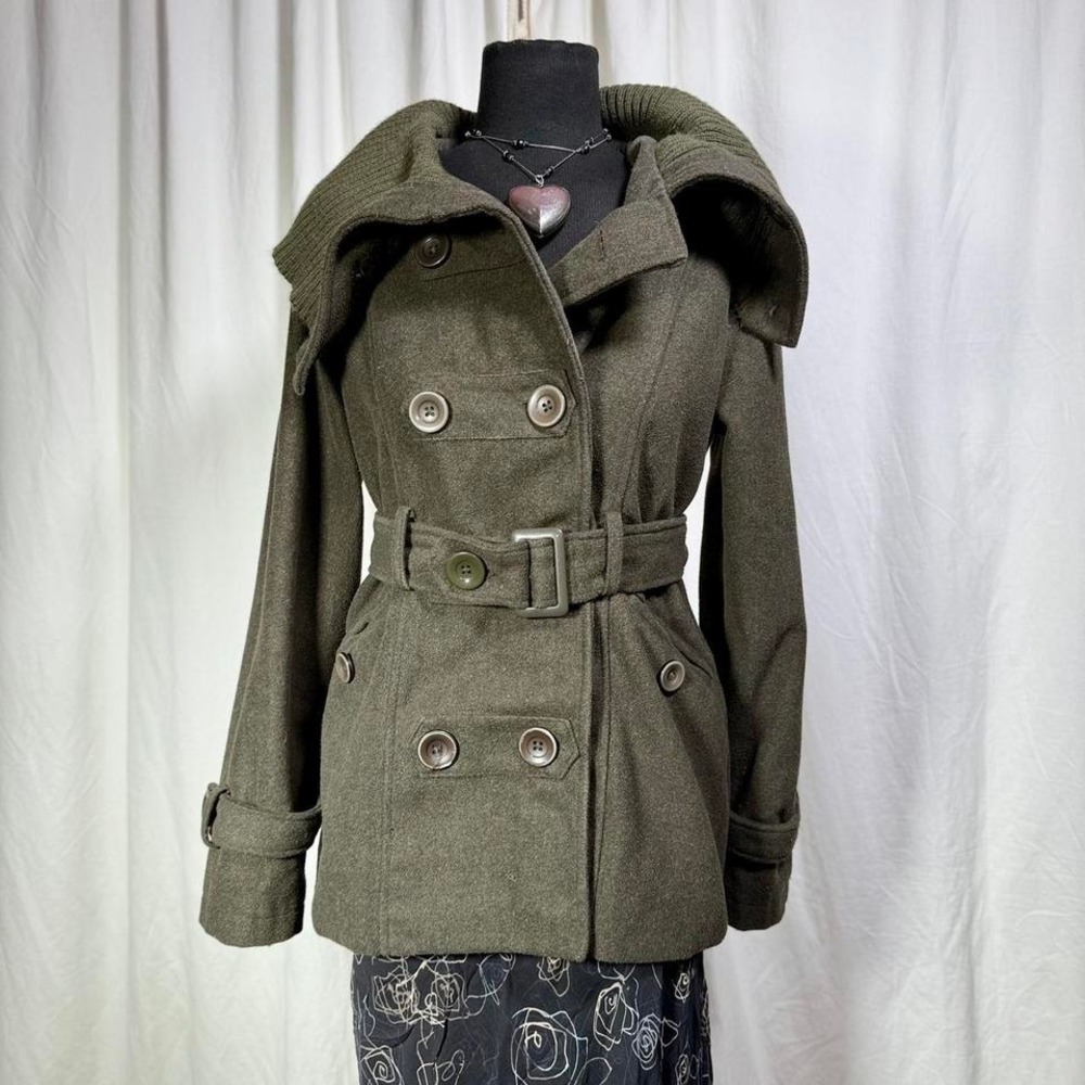 Dollhouse Olive Wool-Blend Coat‎ – M/L Fit
